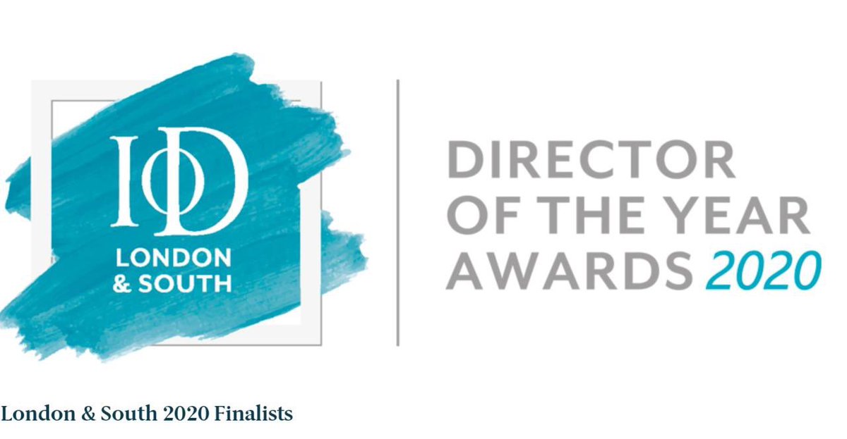 Delighted to have been selected as a shortlisted finalist for the IoD London & South Director of the Year Awards 2020 for Innovation. lnkd.in/dSBXVK8