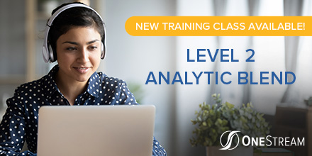 OneStream_Soft's tweet photo. Come join the 2-Day Analytic Blend Course and learn how to elevate your #OneStream Application and provide your #Finance Team with the tools to perform strategic analysis with ease. Click here to learn more! https://t.co/WyWTZynWnW #FinTechSolutions #Training https://t.co/rnofvjySSy