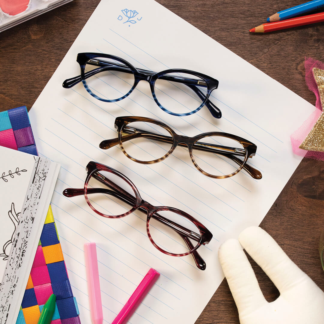 BusbyEyeCare's tweet photo. Get the kids back to school in style with frames they will love. Call our practice to learn how you can check out our new junior’s styles #backtoschool #bluelight #zoomstyle https://t.co/ipXABHwEFI