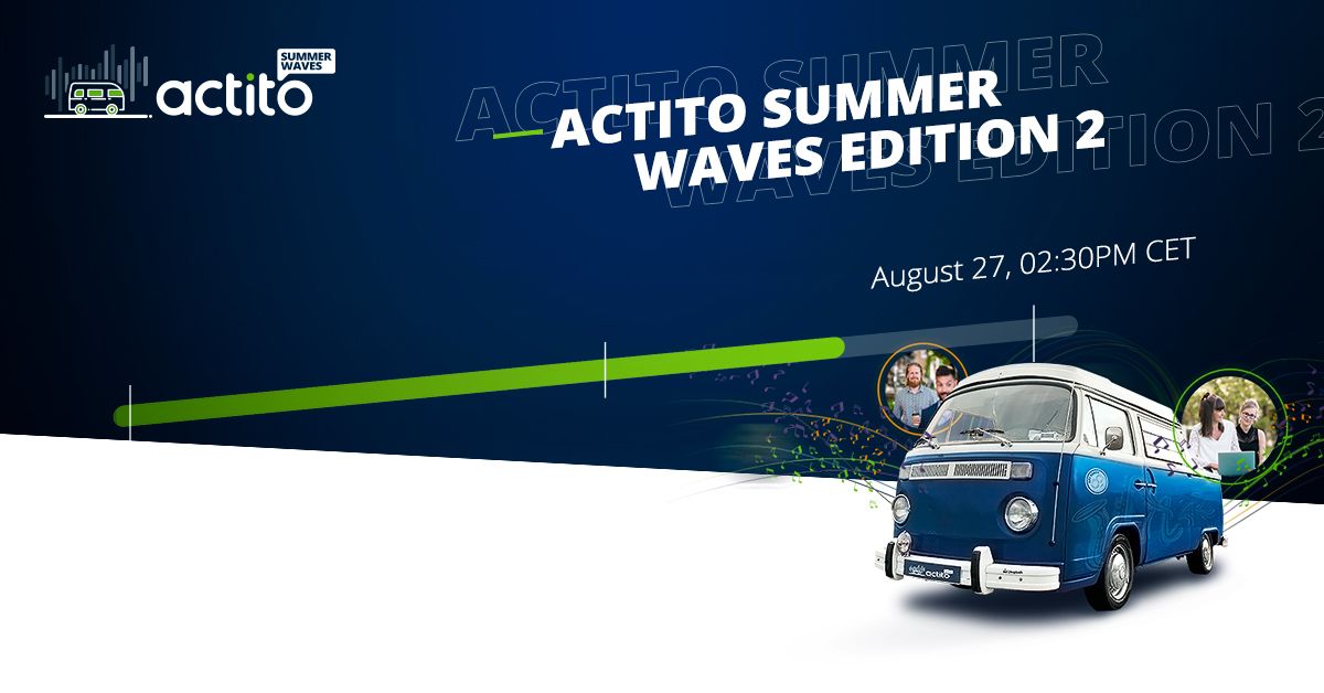📢 Save the DateS : #TENET on August 26. Oh and #ActitoSummerWaves on August 27. 😍 Awesome week coming, right? 😎 Don't be silly, register now: bit.ly/30OQPcx