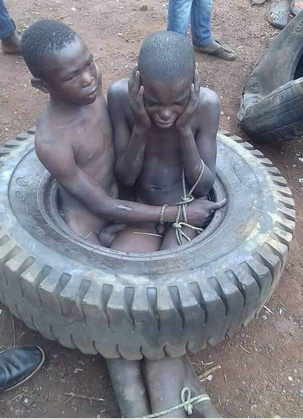 AustinNsikak2's tweet photo. These innocent kids were burnt alive because they stole food to eat as a result of APC clueless empoverishment government @BBCBreaking we call on UN to come to our rescue @MBuhari @ProfOsinbajo @channelstv @AIT_Online #absorptionisallwewant #1milliongrantisallwewant @LagosNPower https://t.co/aLVDur2aHA