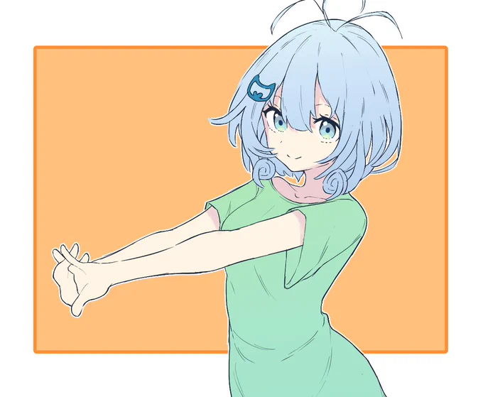 のび〜ん?
 #SiroArt  #シロ生誕祭 