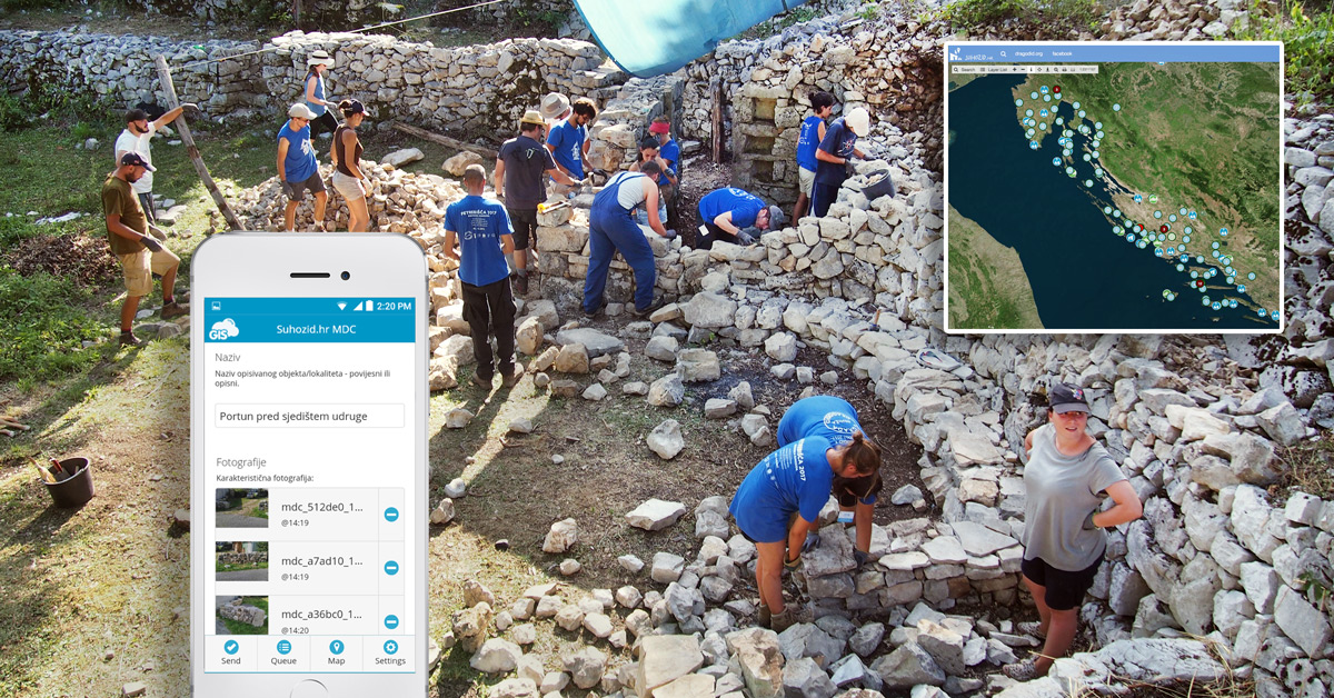 GISCloud's tweet photo. Restoring and #mapping #drystone with #GISCloud helped an NGO #Dragodid to preserve the dry stone sites in #Croatia and educate people on its #heritage.
With our #MapPortal app, they mapped the #locations of the dry stone sites and its historical #data
https://t.co/wwRphl71Dm https://t.co/B6cOlpekdU