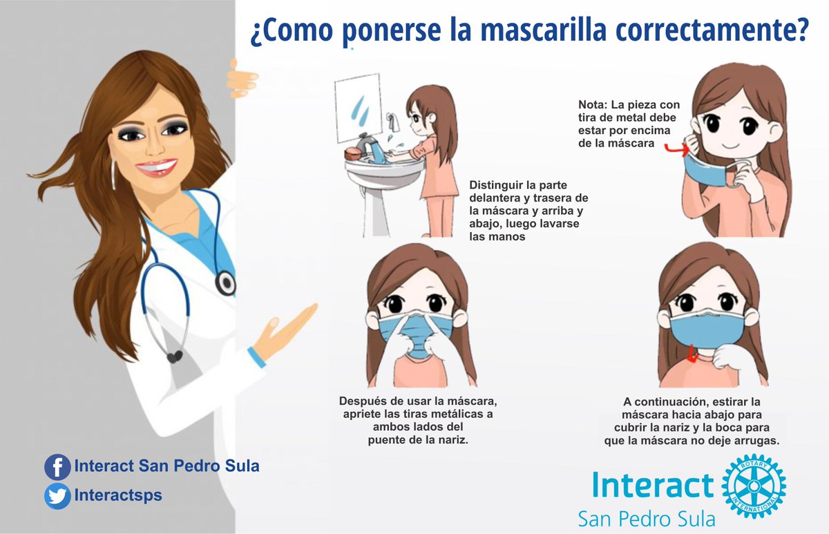 interactsps's tweet image. Durante estos días han surgido muchas dudas al respecto del correcto uso de mascarillas. 

Te compartimos como ponerse correctamente la mascarilla
