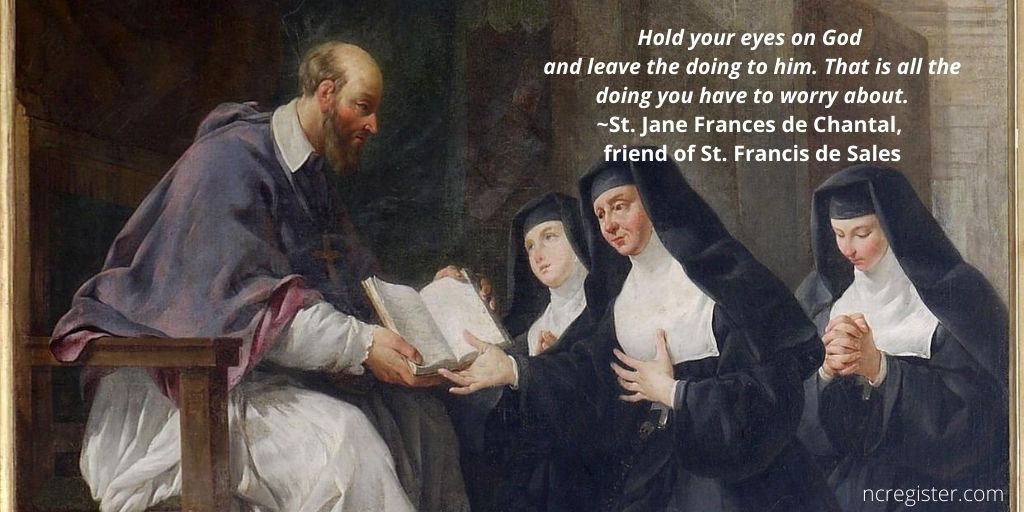 NCRegister's tweet photo. St. Jane de Chantal, pray for us!
📷: St. Jane is shown with her spiritual director, St. Francis de Sales
😇🙏😇
#feastday
#friendgoals
#holyfriendship https://t.co/i0B9gJvhnm