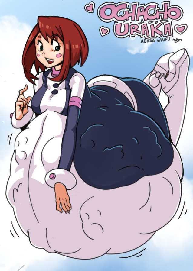 MabeelzR18's tweet photo. Ochacho Uraka with a big belly transporting people through the air
#MyHeroAcademia #Ochacho #Vore #Bigbelly https://t.co/3f8WM0bAPO