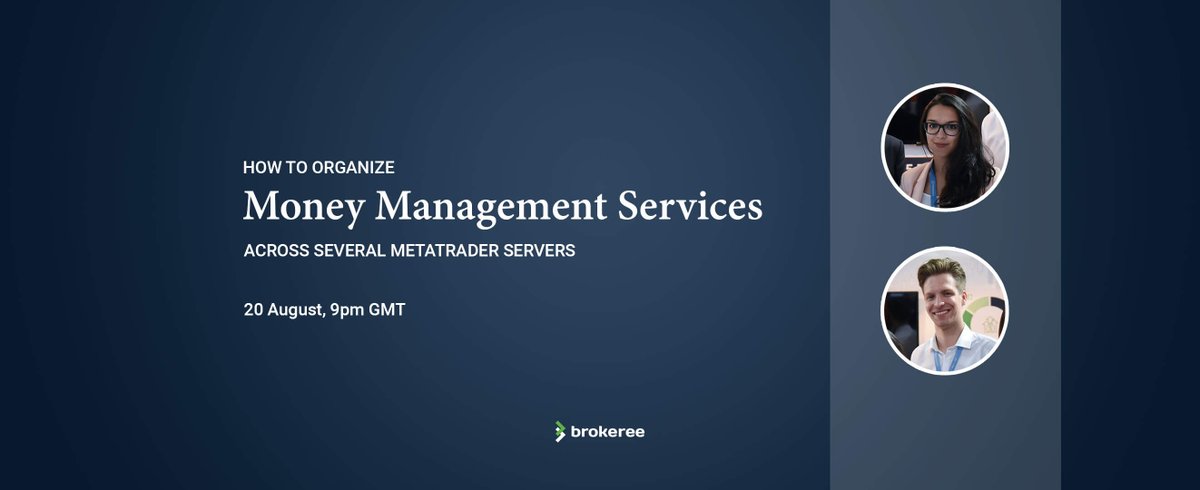 brokeree_com's tweet photo. Join Brokeree Solutions at an online workshop on the 20th of August and learn about the nuances of scaling up the money management services.
Learn more: https://t.co/3qt1MdmQUW
#forexbrokersolutions #metatrader #introducingbrokers #fxtechnology #pamm #mam #socialtrading https://t.co/pGW7UnXbEN
