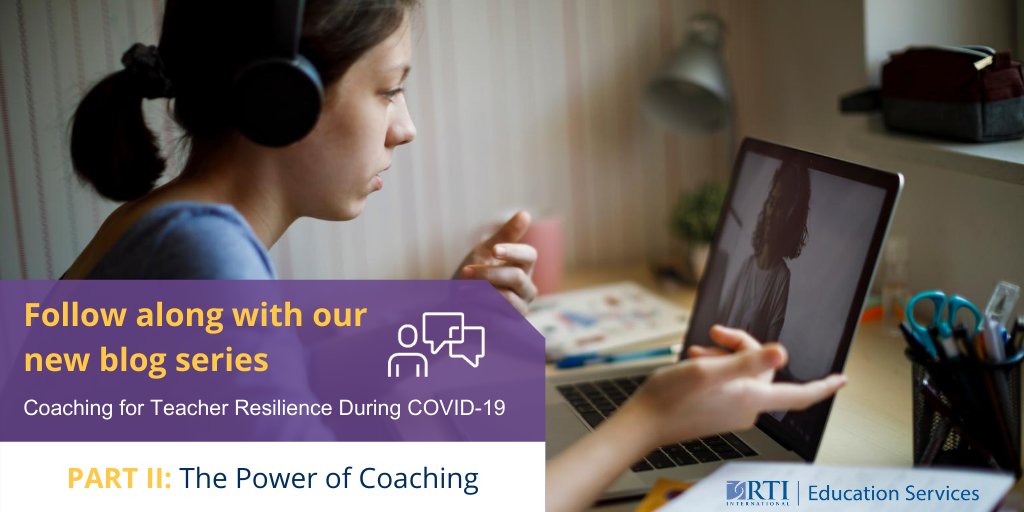 RTI_Education's tweet photo. Engaging in coaching can help teachers reconnect with their values, find strong support, and continue to make a difference in students’ lives throughout the #COVID19 pandemic. Learn about the power of coaching in part 2 of our blog series. https://t.co/siN8W3Ca6v #RTI_EdNetwork https://t.co/wKm5xe7XUm
