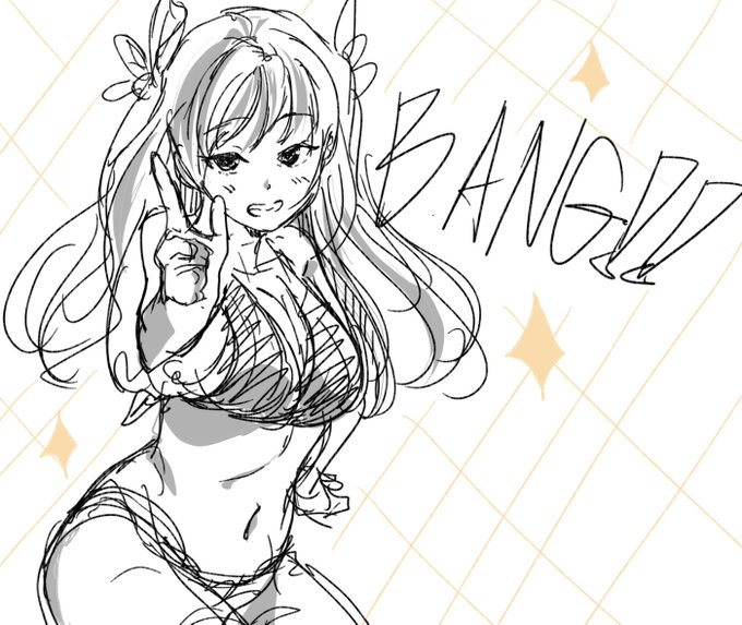 適当に描いてたら微妙にイシュタル感が出た気が 