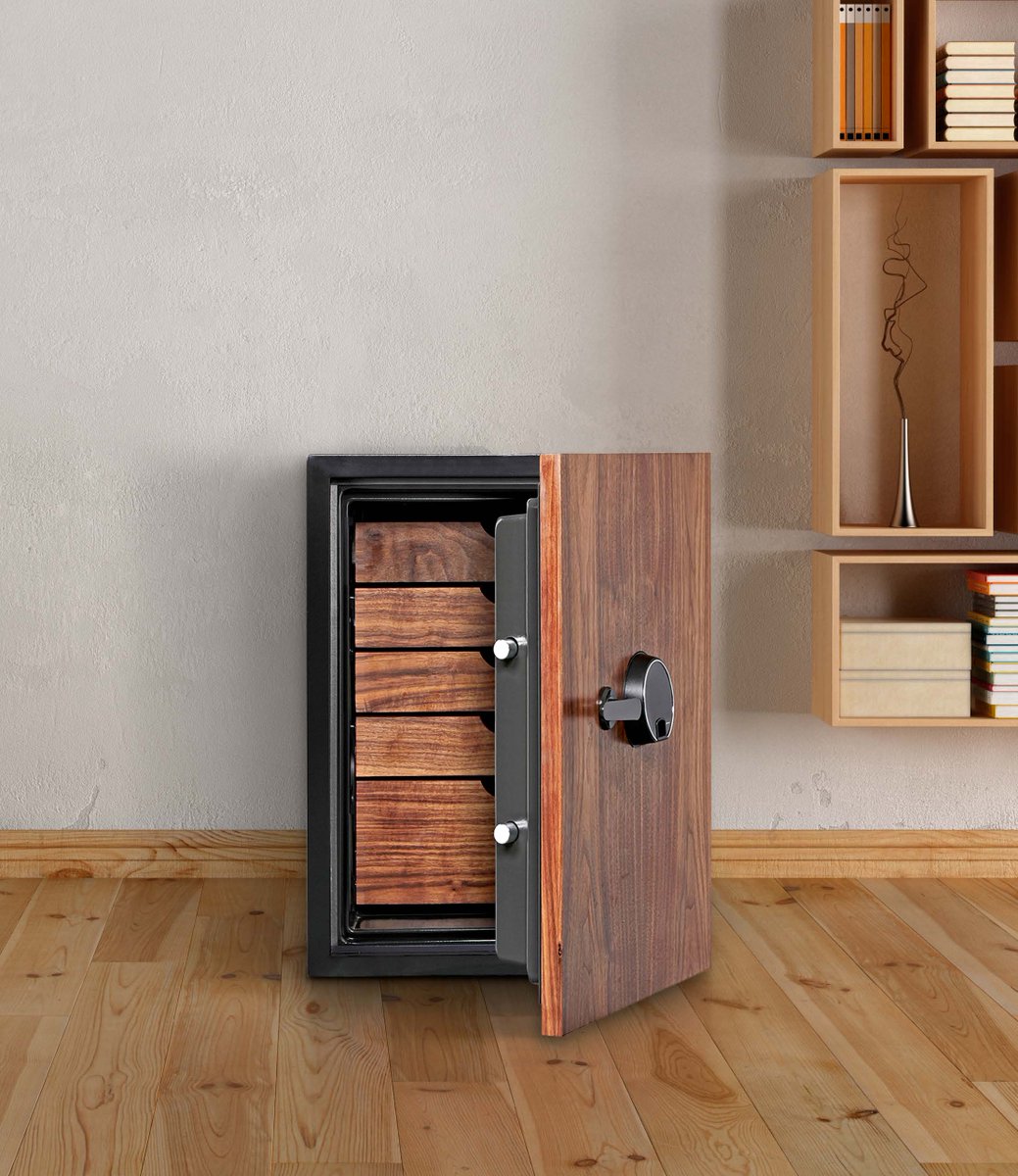 Heading back to the office or working from home? These designer safes are a perfect accent to any home office decor! #WorkFromAnywhere #RecordsProtection #PSI #LuxuryFireSafes #DBAUM
