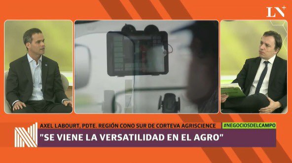 CortevaARG's tweet photo. “Hoy la tecnología que viene en el futuro en el agro y la ciencia viene principalmente a darle soluciones al consumidor.” @axel_labourt #NegociosDelCampo @LANACION @LNcampo https://t.co/ueM55t8oh1