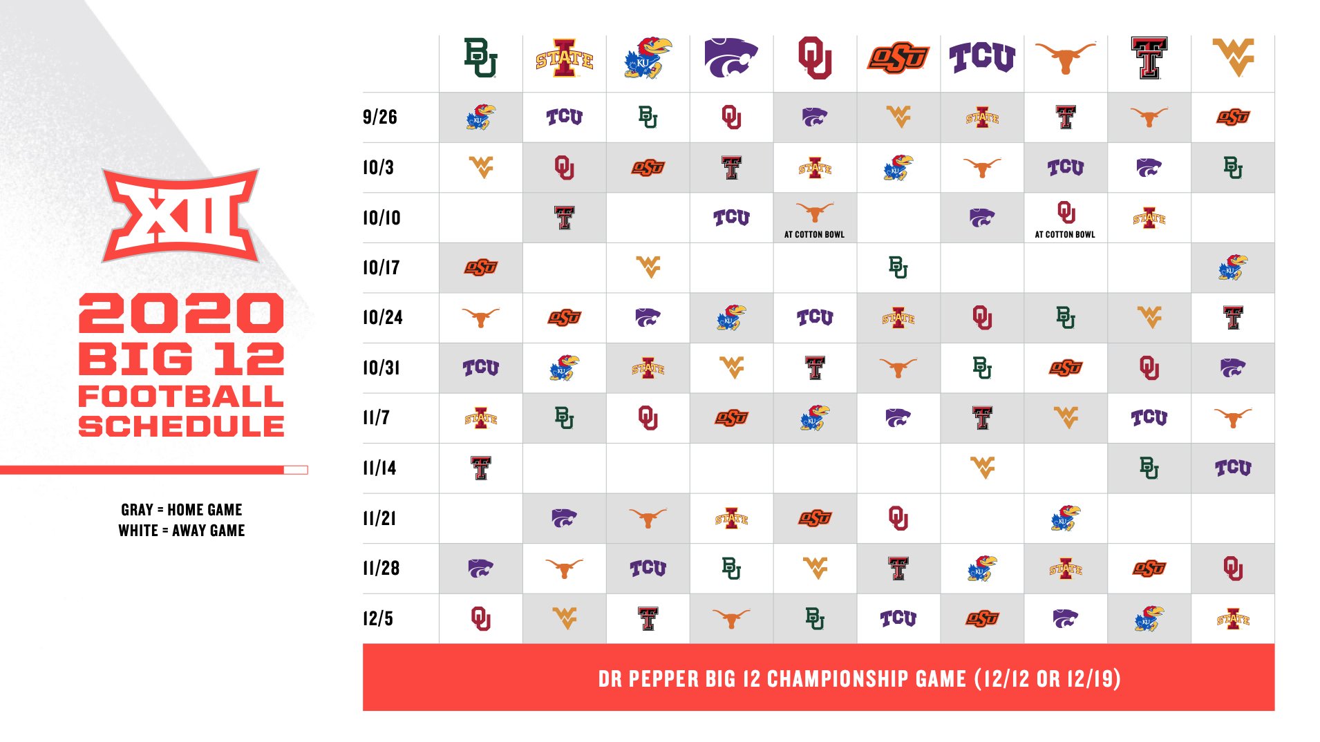 Big 12 Schedule 2023 2023
