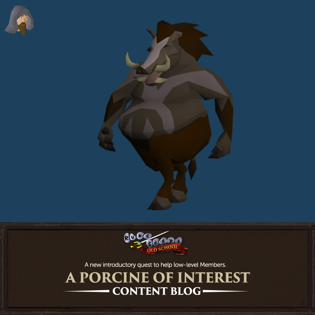 OldSchoolRS's tweet image. 🥓 We want your feedback on a new quest designed to help fresh adventurers get to grip with the Slayer skill, A Porcine of Interest!

📖 Check out osrs.game/porcine-quest for more information!
