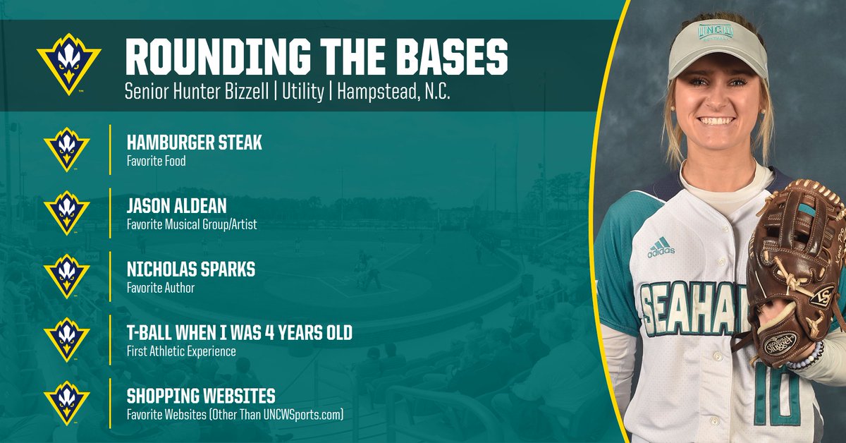 UNCWsoftball's tweet photo. We've reached the middle of the work week, so here's another edition of "Rounding the Bases" profiling senior @hunteralexcis

#HawkYeah https://t.co/pCyP646xlO
