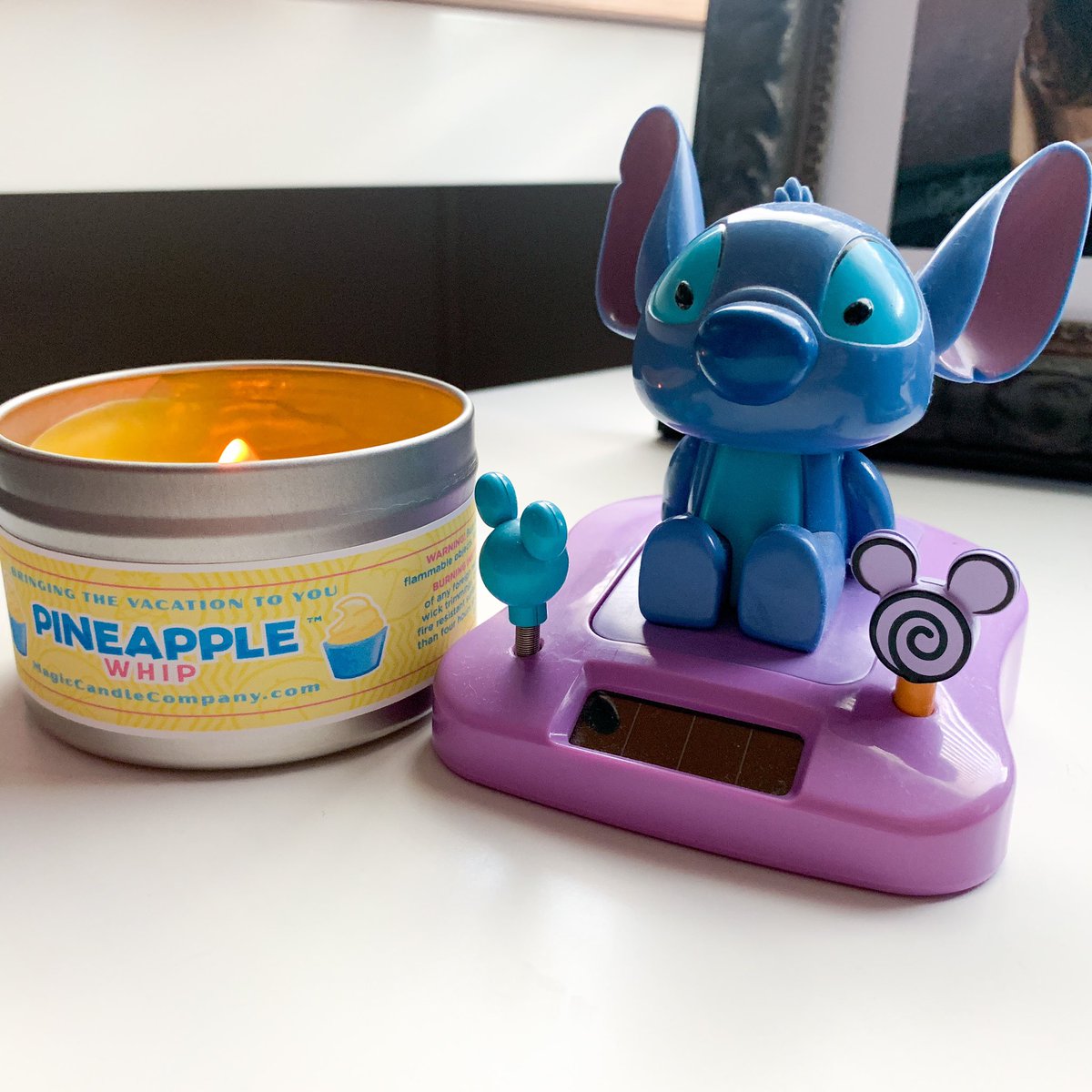 jenstreet's tweet photo. Itβs finally what Iβve dubbed βDole Whip Dayβ! Itβs not every day that you have a Dole Whip food truck come to your neighborhood! π Iβm burning my amazing candle by Magic Candle Company to get in the spirit. #dolewhip #dolewhipfloat #liloandstitch #stitch #magiccandlecompany https://t.co/CzWrbHVcKH