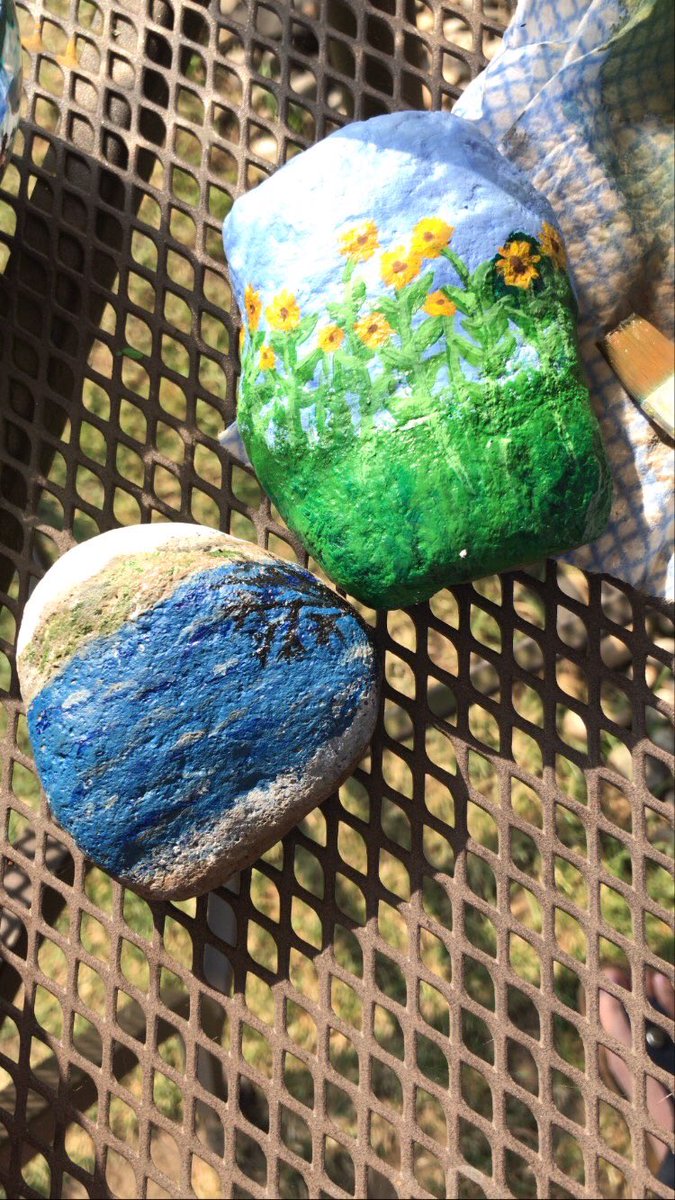 DawnDawnied's tweet photo. Bit more rock painting today... course Felicity’s Keswick town hall is a winner! https://t.co/LGHfFsvEXK