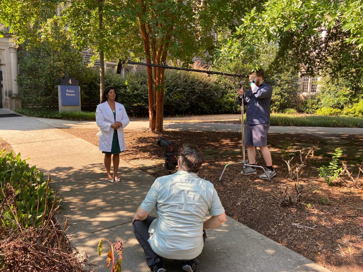 dukeobgyn's tweet photo. We're at it again. Day 2 of our #residencyrecruitment shoot! So much fun, and what beautiful #Durham weather...not to mention all of those smiles😀. Thanks again @huthphoto! #medtwitter #bullcity #cityofmedicine #virtualprojects #wedeliver #physicaldistancing #safetyfirst https://t.co/gTqUW6f7Q0