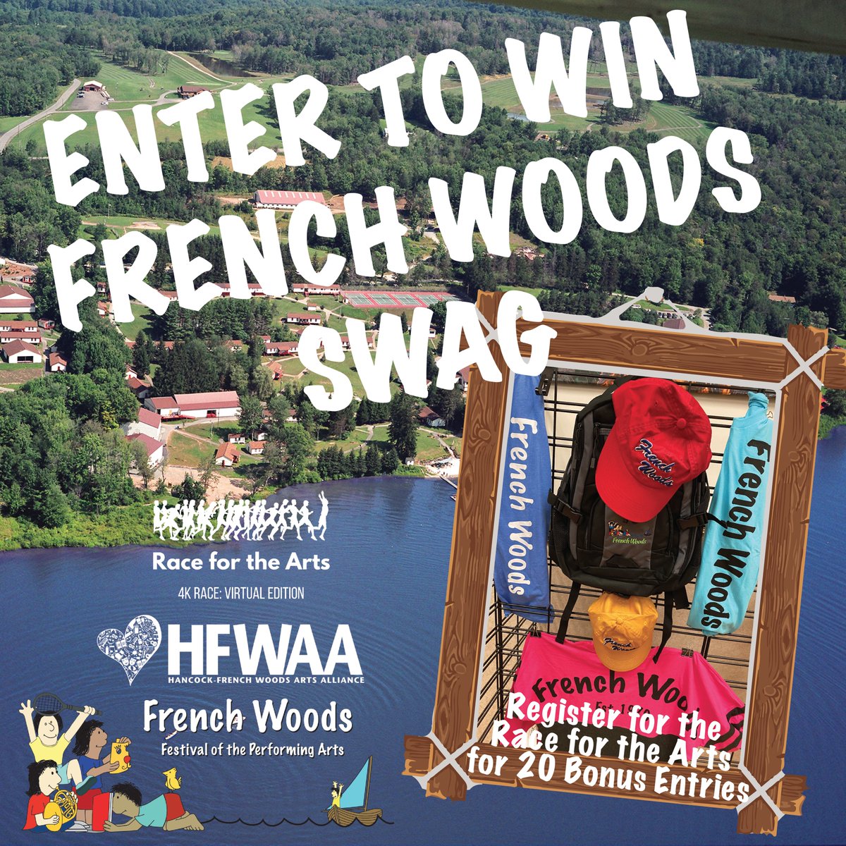 HFWAA's tweet image. ❗️🌟 GIVEAWAY ALERT❗️🌟
🌟🌟 Win @FrenchWoods Swag!😱🌟🌟
.
Although we are not together this summer, bring French Woods home with a limited edition French Woods Swag Bag! 😱❗️

Follow this account and retweet to Enter! 
That EASY! 
#SaveTheArts 

hfwaa.org