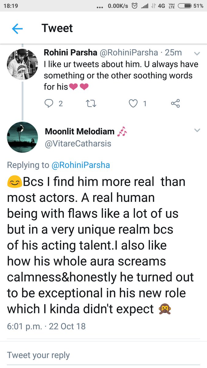 I asked this to  @VitareCatharsis her "how she has so soothing words to talk about him everytime" well 2 years back I guess & her reply had blown me away till this date. This are the best words I heard about him  #ParthSamthaan