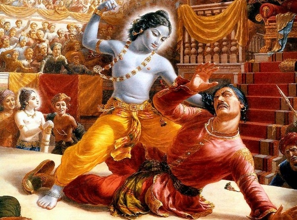 Krishna would later grows up and goes on to fight his uncle Kamsa to reclaim his rightful throne in Mathura.