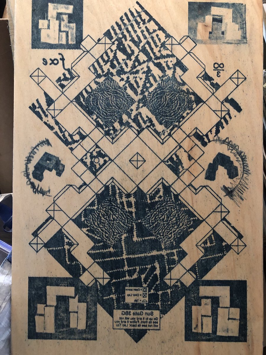 printrealblue's tweet image. First color of #mokulito print. #paperarchitecture #paperpattern.