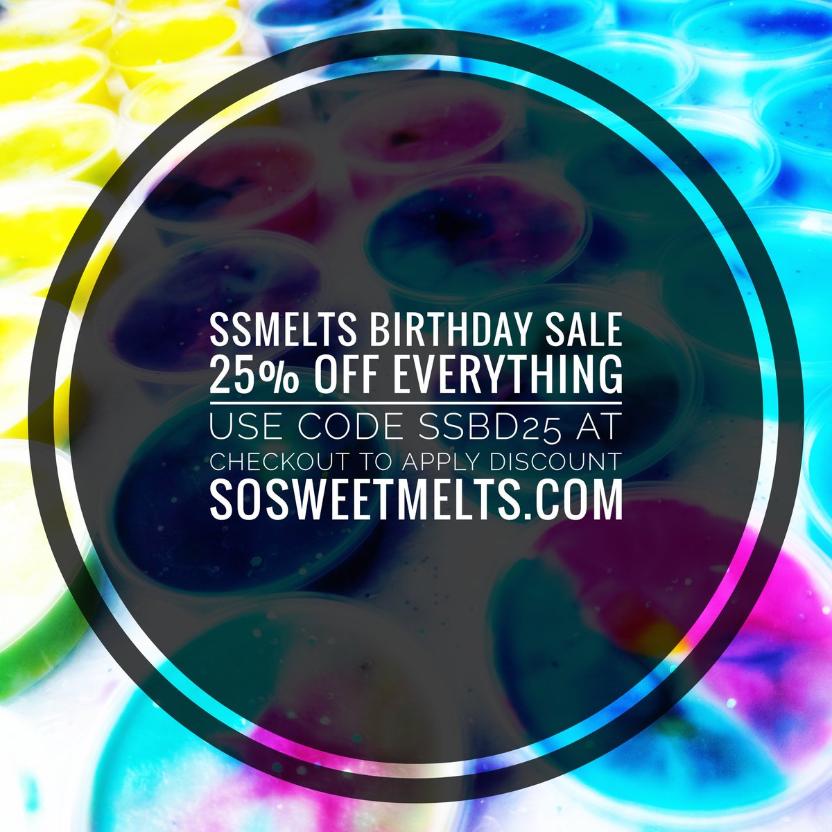 SoMelts's tweet photo. Come celebrate with us! https://t.co/Tw6crSSxZT #waxmelts #heatwave #birthdaysale #ScentedCandles https://t.co/cATb5Tm9Tk