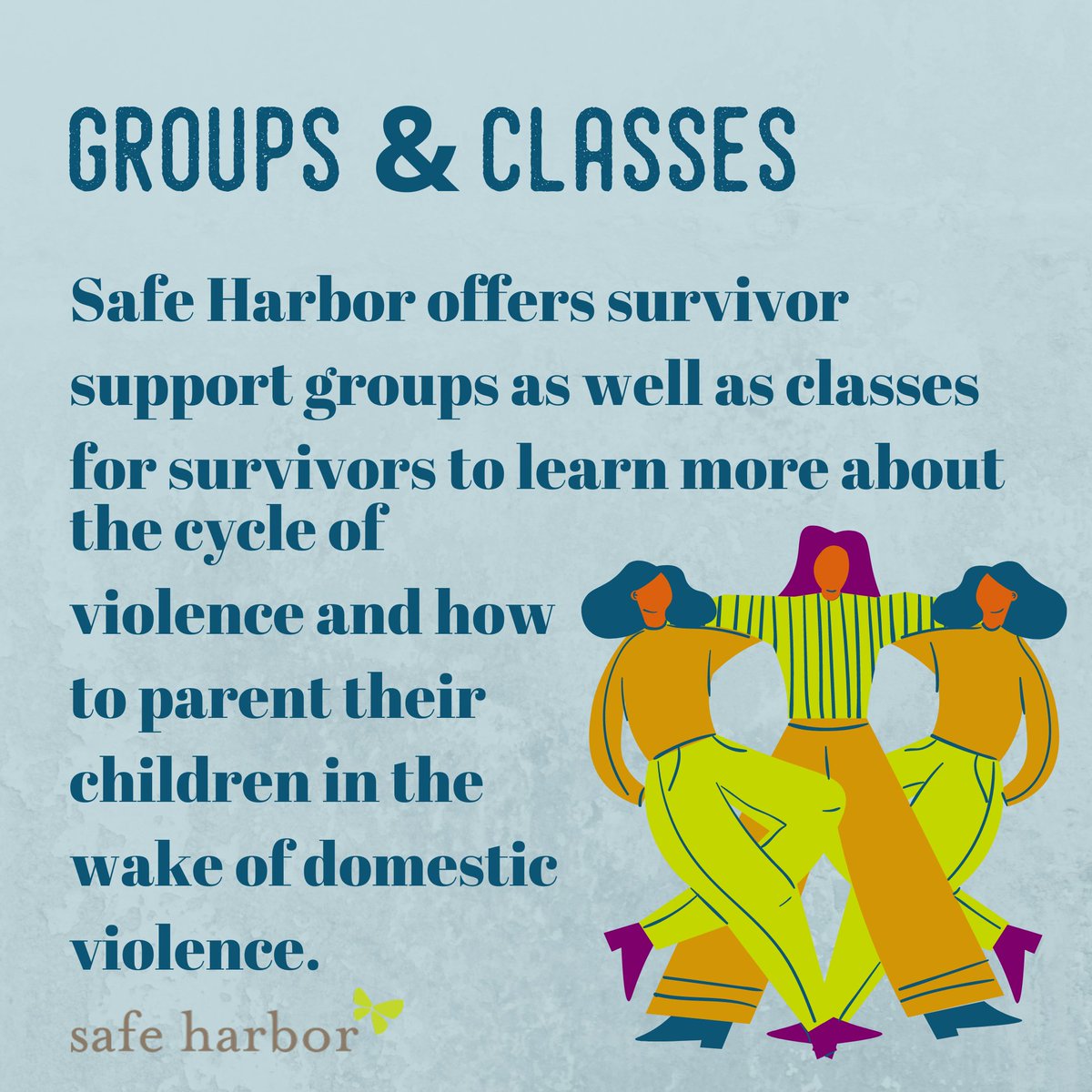 SafeHarborInc's tweet image. Safe Harbor offers survivor support groups as well as classes for survivors to learn more about the cycle of violence and how to parent their children in the wake of domestic violence.

For more information about these groups and classes visit safeharborsc.org/support-groups…