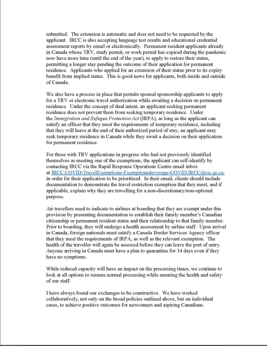 TTRRMK's tweet photo. Post from @JennyKwanBC re her letter to @marcomendicino on Reuniting Spouses and his response #cndimm #Spousal #Sponsorship #ReunitingFamilies https://t.co/U6YJZWX3si https://t.co/FZIWZZueZ5