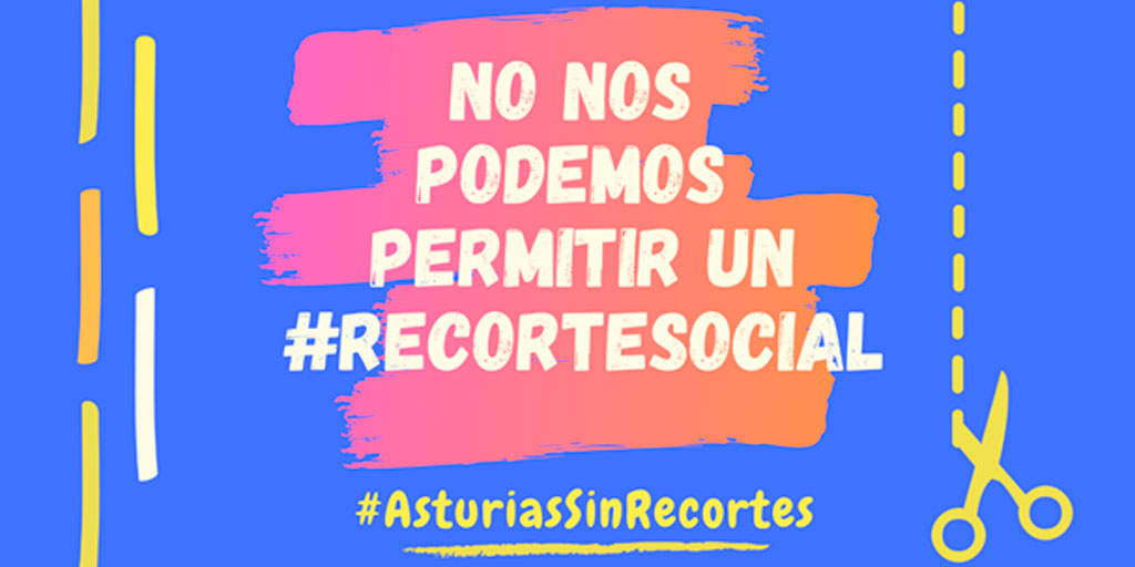 En el año del #COVID19 no nos podemos permitir un #RecorteSocial. Firma nuestra petición para evitar el recorte de 790.000 euros en proyectos sociales. #AsturiasSinRecortes. ¡RT! bit.ly/33PXbu5