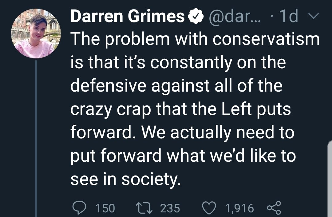 The Right started the culture war but the Left will win it, as they usually do. That brings us back full circle to Hayek and to the Grimes lament, which in turn ties back to being merely *against* something but not having an alternative plan....The very core of this Brexit. /5