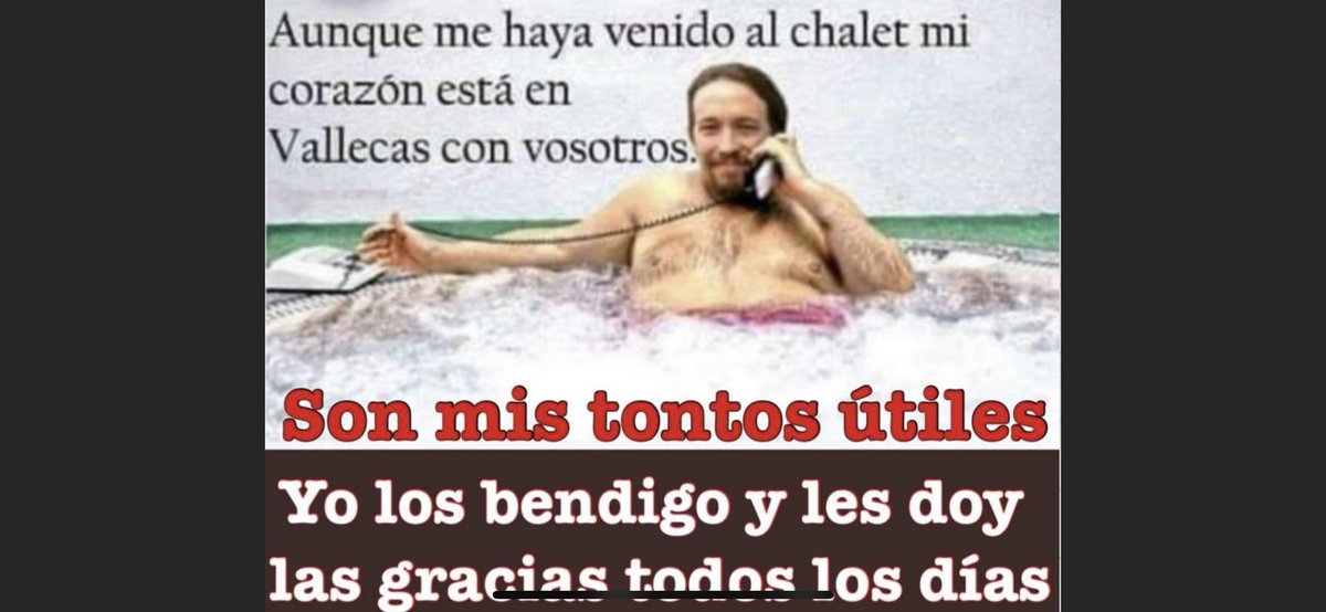 jmcarrillodea's tweet photo. Estoy esperando el anuncio de la dimision de Pablo Iglesias. Segun parece lo iba a hacer si lo imputaban. O es que ahora es casta y esta podrido? https://t.co/kYkGjWPTgF