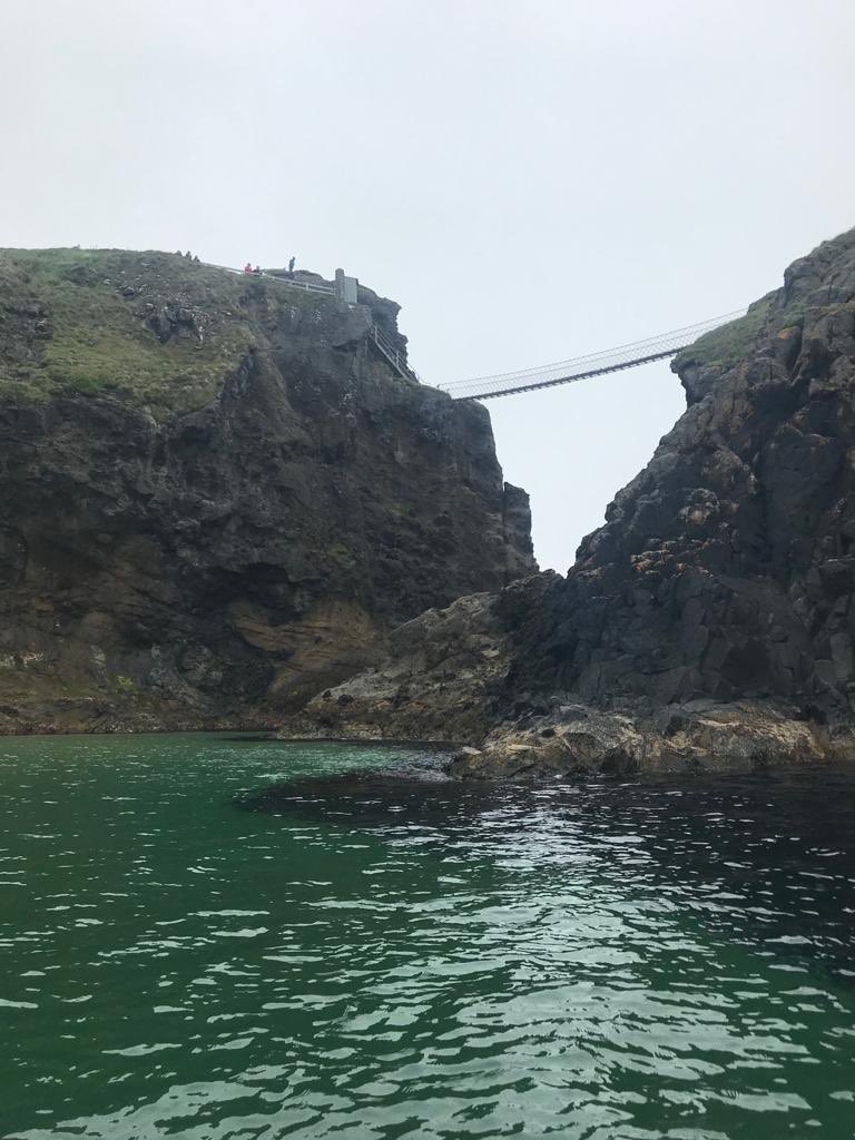 JKRedmono's tweet photo. #carrickarederopebridge #seasafari A fantastic way to discover the north coast with Ben @abhainncruises #ribendurance https://t.co/tcblVWQXlC