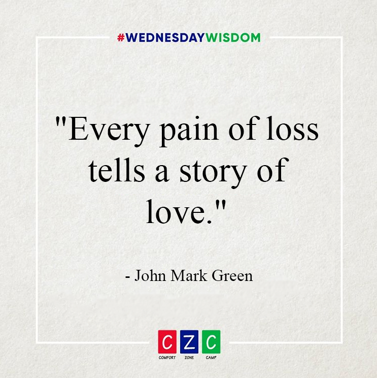 ComfortZoneCamp's tweet photo. "Every pain of loss tells a story of love." - John Mark Green
#comfortzonecamp #czcstrong #nonprofit #grievingchildren #campbubble #childrenscamp #grief #griefjourney #richmondva #rva #czc #wednesdaywisdom https://t.co/lMPMjQFwUb