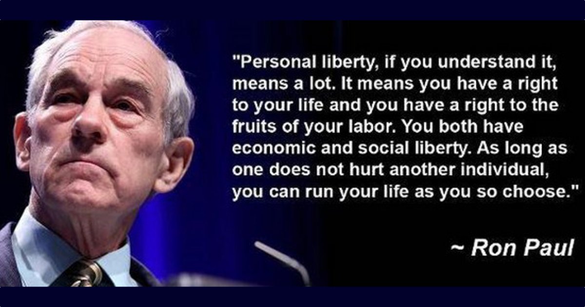 RonPaul's tweet photo. Individual Liberty - You Can't Ditch It, Or Assume It For Anyone Else

https://t.co/vESGizMZLs https://t.co/NtiMxspKdY