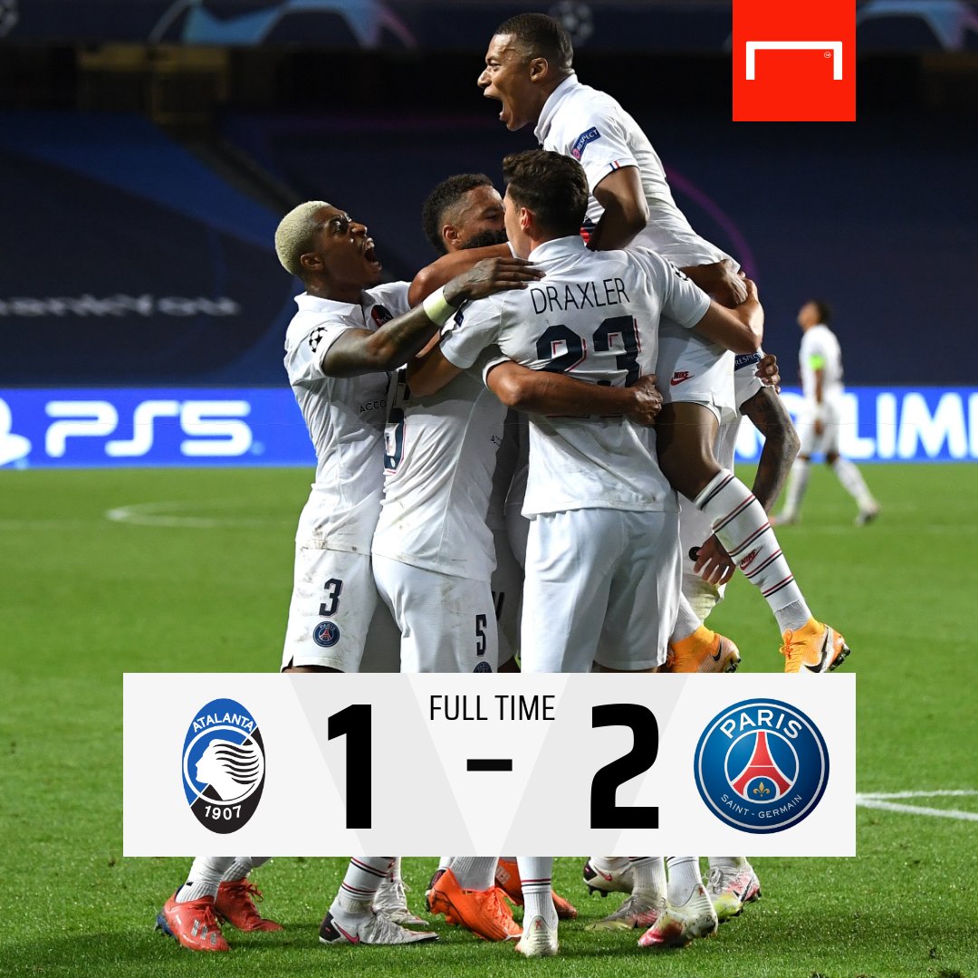 goal's tweet photo. PSG REACH THE SEMI-FINALS WITH TWO LATE GOALS 😱

The Champions League, though 🤯🤯🤯🤯🤯

#UCL #ATAPSG https://t.co/u1T9YgL5BW