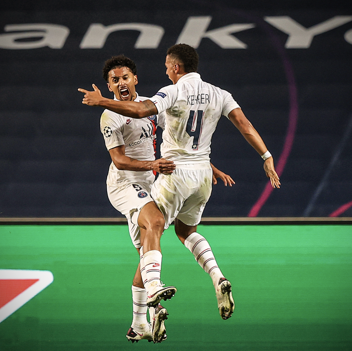 brfootball's tweet photo. Minutes from elimination, minutes from a Champions League semi-final…

90’—Marquinhos 
90+3’—Choupo-Moting 

Unreal. https://t.co/nUcd4i05IV