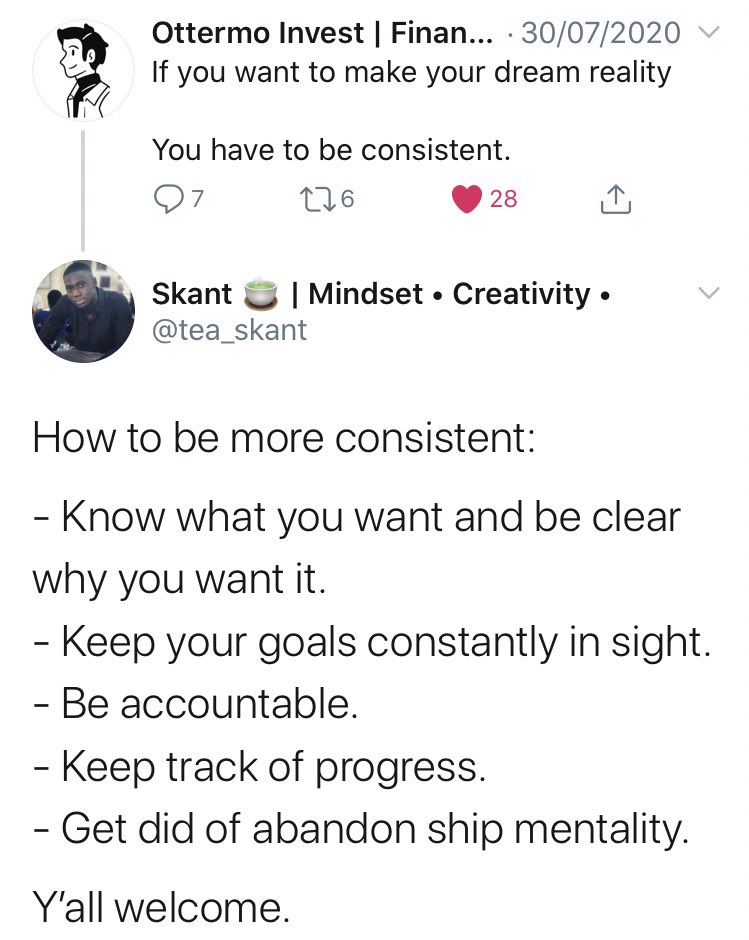 2. Elaborate on the tweetInstead of rephrasing what has already been said, aim to add more value to the readers.Here’s how:- Add more points to the list.- Break down complex concepts.- Give an opposing point of view.- Share relevant stories/ quotes/ book recommendations.