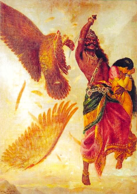 Indrajith had powers & once created a maya roop (illusion) of maa seeta & tried to portray to the vanar sena & others by dragging her and pulling her with the hair and cut her there. This was noted by Hanuman and others and when communicated to Raam, he lost all his conscious.