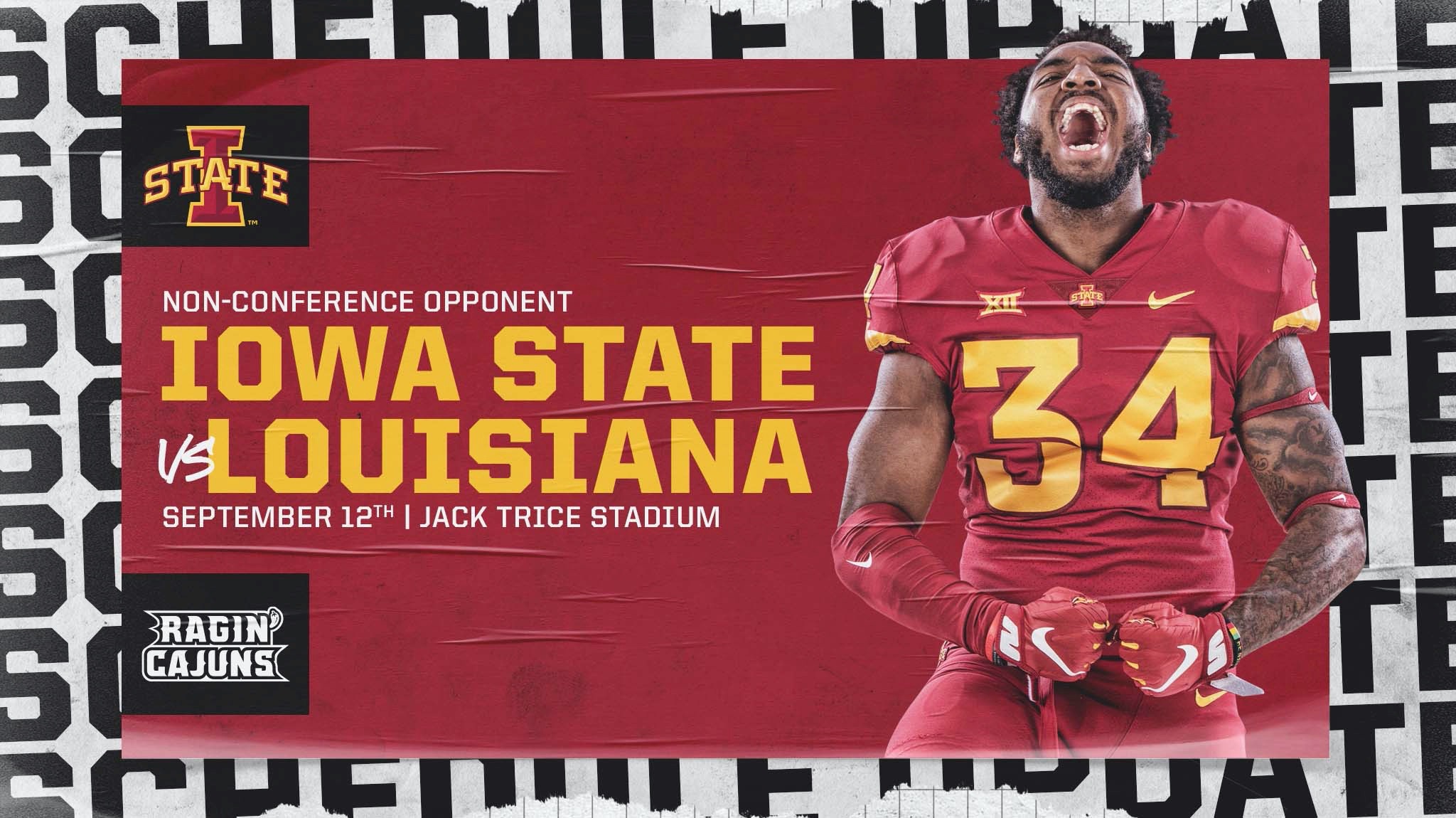 Iowa State Football on X The 2020 schedule is set with the addition of Louisiana on Sept. 12. https t zdmS0yuK6y X