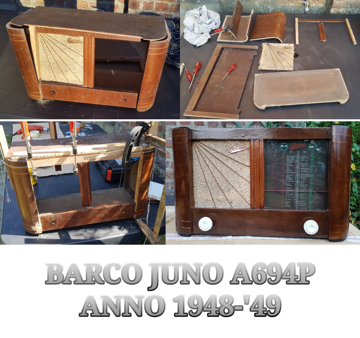 Ribstick's tweet photo. Restored wreck of a Barco Juno A694P, anno 1948-'49 https://t.co/LcQ9ksjWDE