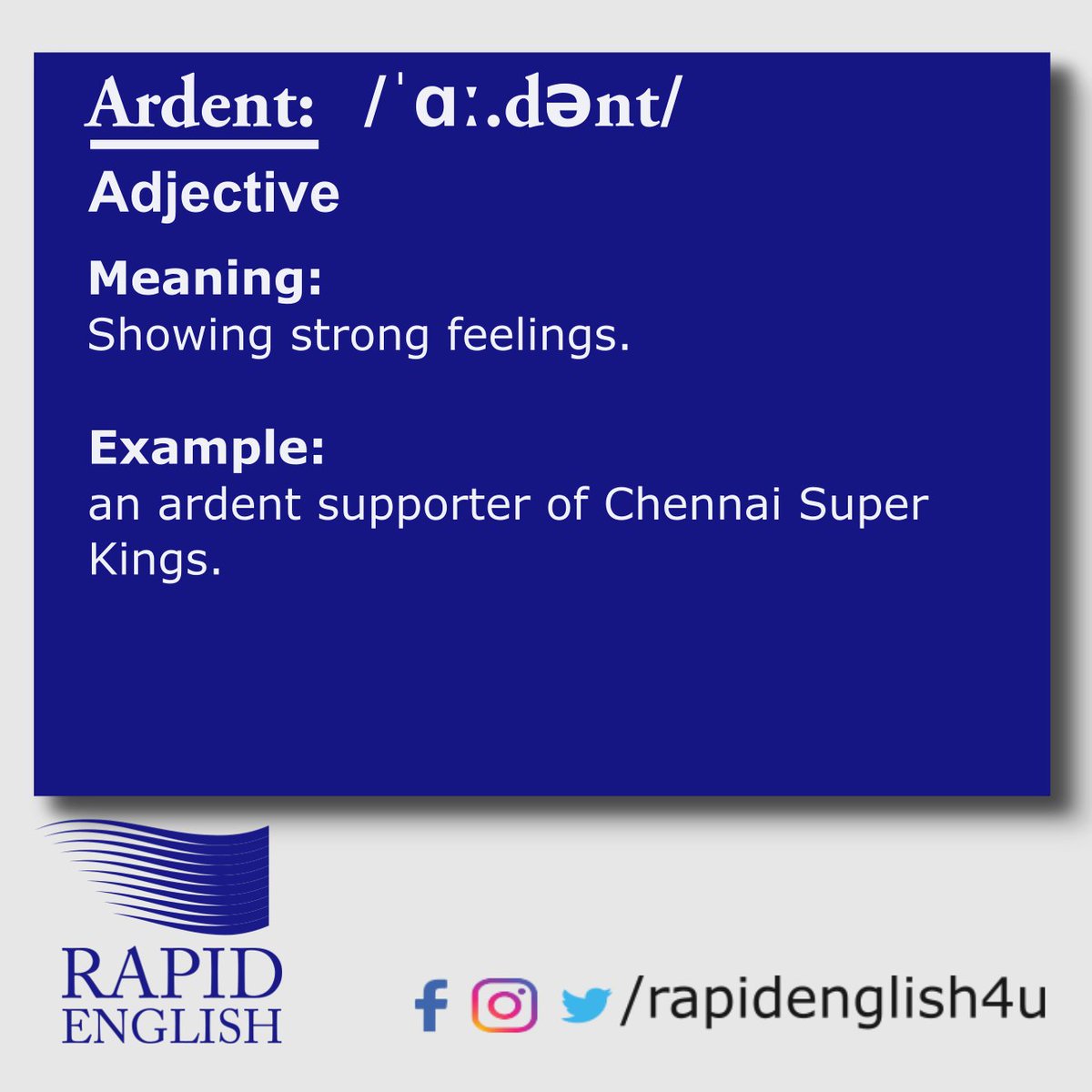 Get Ardent Meaning In English With Example Images