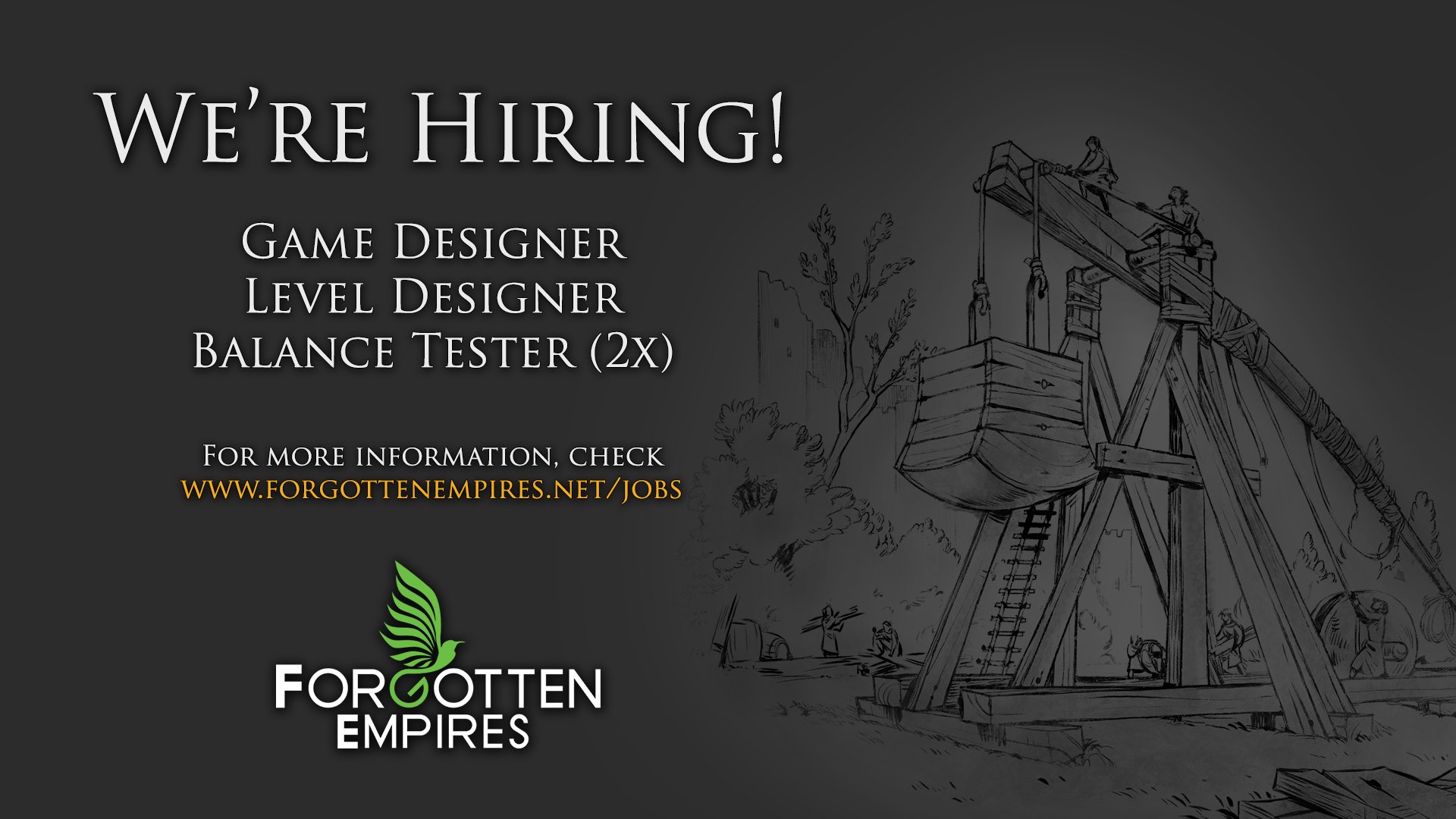 Empires on Twitter "We're growing, we're hiring! Want to