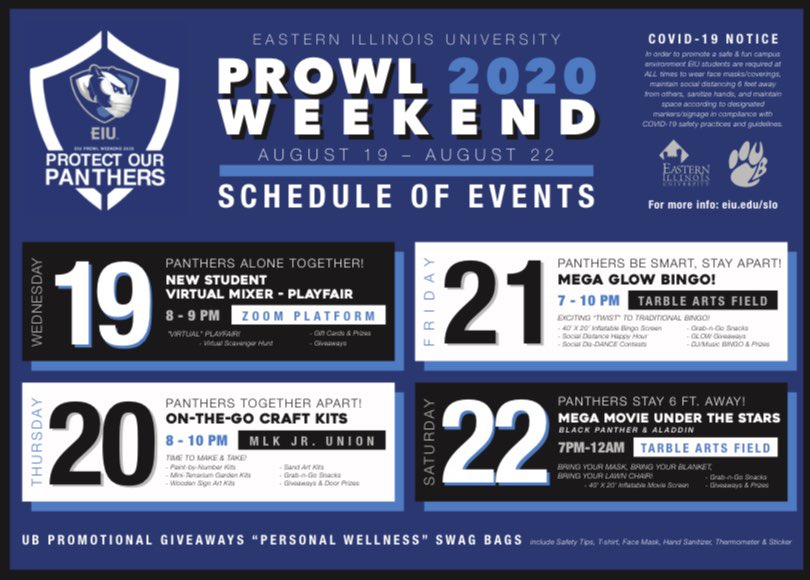 ubeiu's tweet photo. We’re so excited to get back to campus! Our PROWL weekend events are a great place to get to know more people! We can’t wait to see everyone there!🐾 https://t.co/wXzmKVqb2C