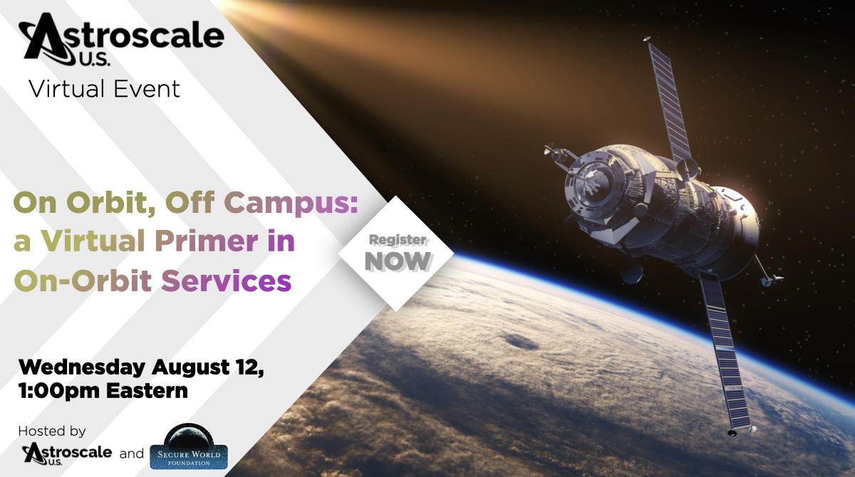 Astroscale_US's tweet photo. 🚨Starting now, our industry team of virtual profs including
@NASA veteran Frank Cepollina, @brianweeden, @blal, &amp; @JeremySchiel will start class on #onorbit services with co-sponsor @SWFoundation.

Join us to learn where OOS has been and is going: https://t.co/sIEjGRf9ZR https://t.co/xtfdurIwl2