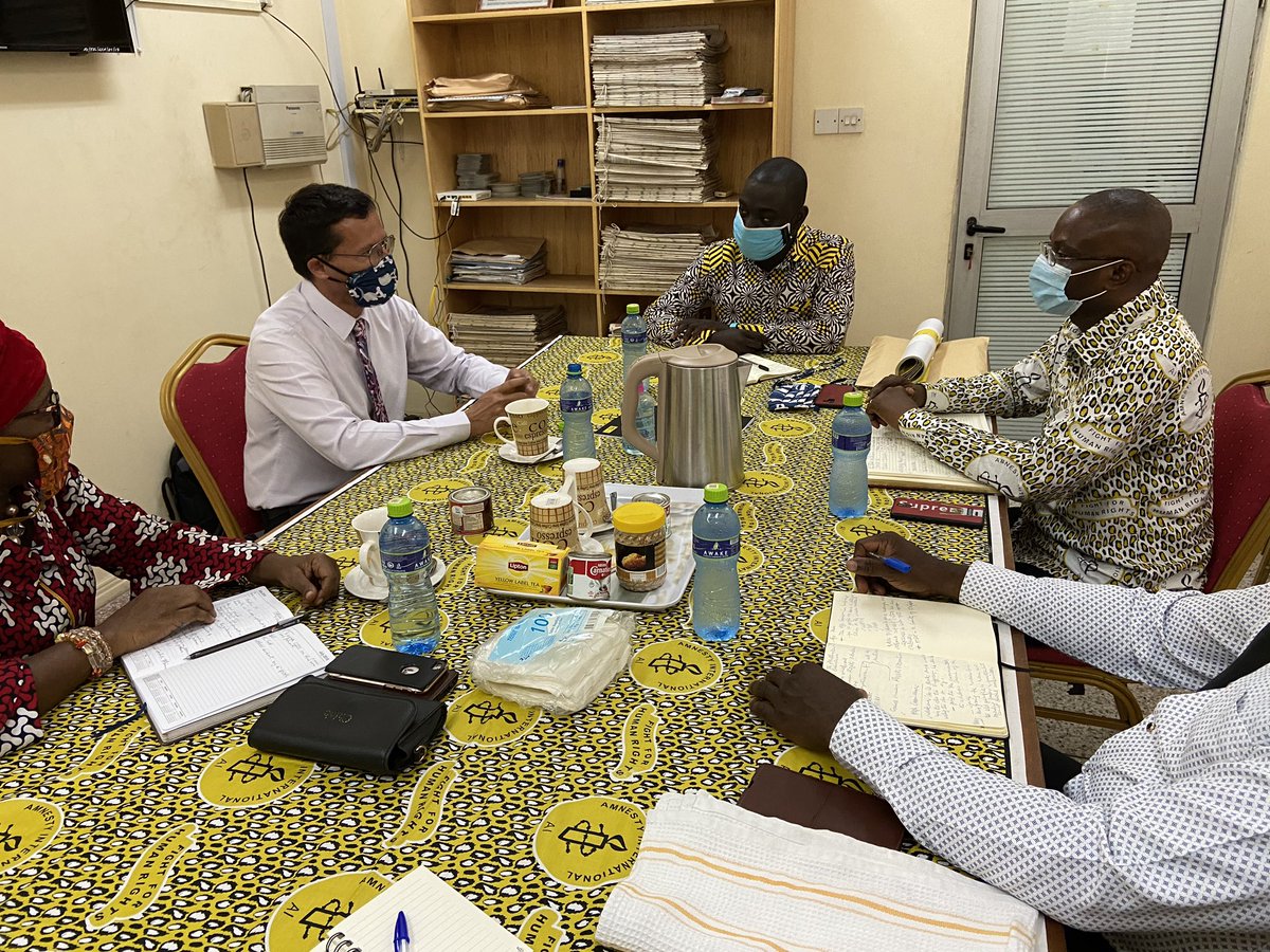 amnestyghana's tweet photo. Yesterday His Excellency Gregory Andrews @AusAmbGHA paid a visit to the office of Amnesty International Ghana to discuss human rights issues in Ghana.Key among the issues were #Justice4AkuaDenteh and #ViolenceAgainstWomen.Thank you for putting #humanrights first Your Excellency! https://t.co/tDifo9u0oB