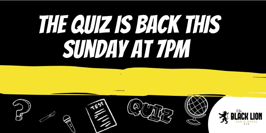 ArenaBlackLion's tweet photo. Who is joining us for the quiz on Sunday? 🙋

Head down to The Black Lion for 7pm to take part with your pals and be in with a chance to win some amazing prizes! 🙌

#quiz #manchesterquiz #quiznight #manchesterquiznight #quizmanchester #quiznightmanchester #trivia #manchester https://t.co/Ev9oznmFlE