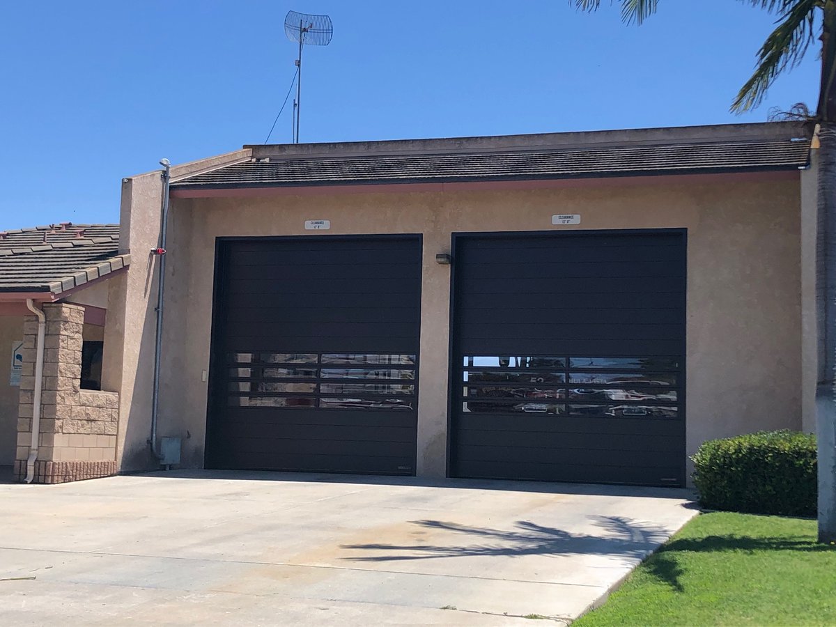 thinkchulavista's tweet photo. Thanks to #CVMeasureP, five @Chulavistafire1 stations received new high-speed, roll up doors. Stations 2, 3, 4 and 6 each received four doors and Station 7 received eight doors. Not only do they look good, they help fire engines to get out quickly to serve #ChulaVista. https://t.co/tIzGEPbv71
