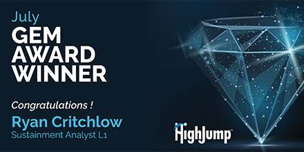 Check out our July 2020 Going the Extra Mile (GEM) Winner! Our GEM Program highlights excellence at work &amp; great employee contributions.

Want to join our excellent team, too? Check out our openings at highju.mp/3fVh4Ct

#employeerecognition #supplychain #excellenceatwork