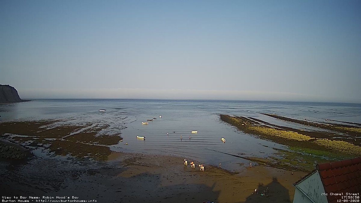 18:00 - Wednesday, 12-Aug. 26°C. I am glad I will not be young in a future without wilderness. What would a visit to Robin Hoods Bay be without fish and chips - <a href="/Fish_Box_Whitby/">Fish Box</a>.  #3hourlyupdate #robinhoodsbay #thinkbeforeyoutravel