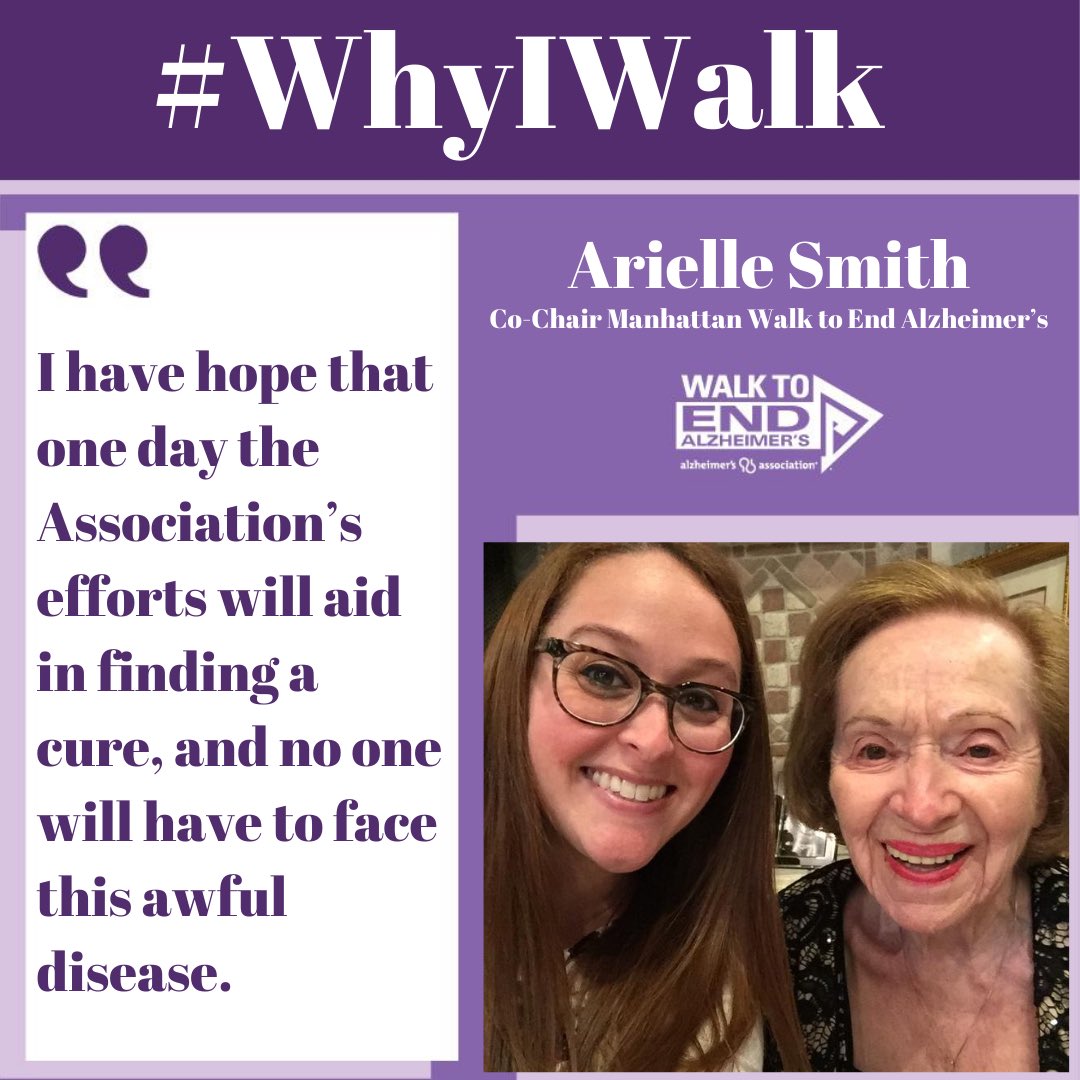 I walk to honor my Nana Leah who passed away in 2018 from dementia related causes #Walk2EndAlz